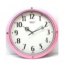 Настінний годинник Rikon RK-9451 (Pink)(007157), d-28 см.