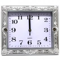 Настенные часы 512 (Silver) (005768), 21x18 см.