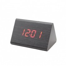 * Електронний будильник від мережі і батарейок VST-864-1 (Black Red)(007337)