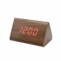 * Електронний будильник від мережі або батарейок VST-864-1 (Brown Red)(007338)