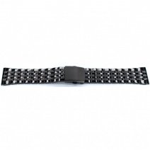 Браслет для часов  Lux-06(Black 24mm)(008961)