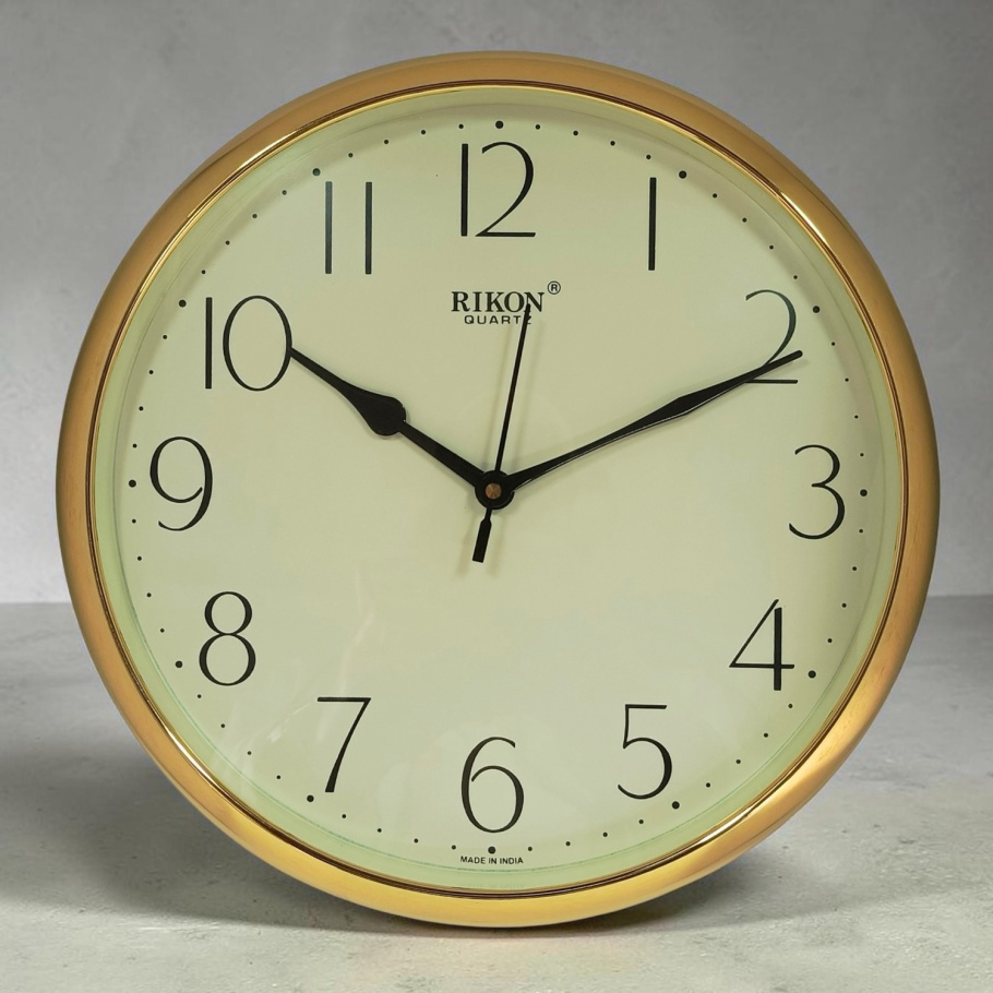 Купить Настенные часы Rikon RK-2651 (Golden) (007011), d-28 см.