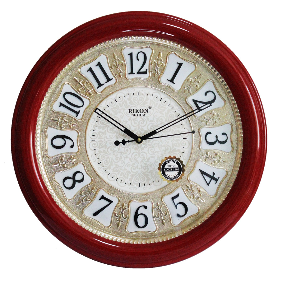 Купить Настенные часы Rikon RK-35(MaroonGold Off White)(007033) d-35