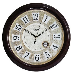 Настенные часы Rikon RK-35(BrownGold Off White)(007032), d-35
