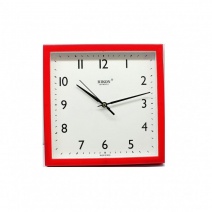 Настінний годинник Rikon RK-1251 (Red off White) (007085), 22.5 x 22.5 см.