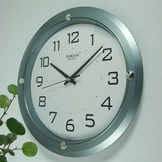 Купить Настенные часы Rikon RK-407 (Grey) (007070), d-27 см.