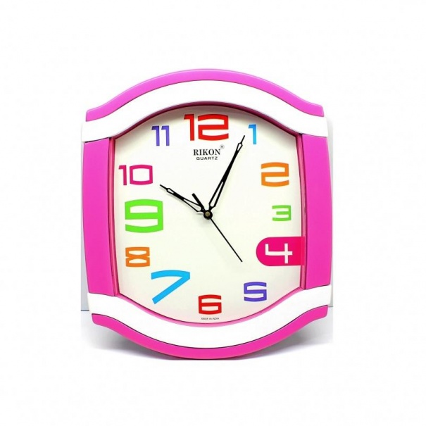 Купить Настенные часы Rikon RK-5051 (Pink PIC-D) (007063), 27x32 см.