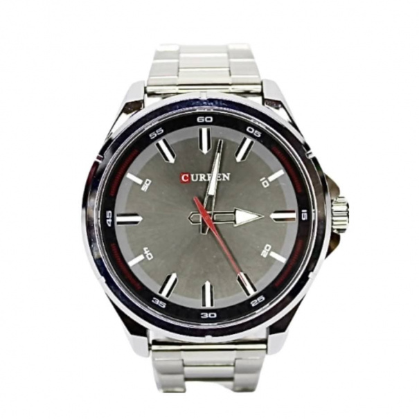Купить Мужские часы на браслете M8320 (Silver-Grey-Silver)(007130), точный ход.