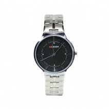 Мужские часы на браслете M8321 (Silver-Black-Silver)(007133), точный ход.