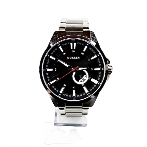 Купить * Чоловічі годинники на браслеті M8372 (Silver-Black-Silver) (007116), точний хід.