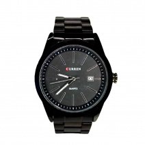Мужские часы на браслете M8091 (Black-Black-Black)(007124), точный ход.