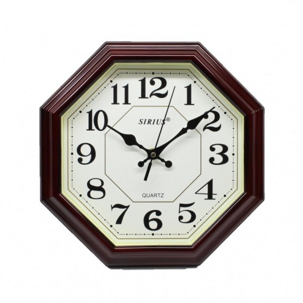 Купить Настенные часы Sirius SI-930 (Maroon)(007141), 28*28 см.