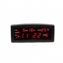 Электронный будильник от сети Caixing CX-868 (Black Red)(007351)
