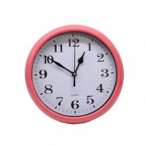 Настенные часы 530 (Pink) (007421), d - 20 см.