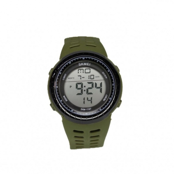 Купить Електронний годинник Skmei 1167 (Black Khaki) (007481), багатофункціональні.