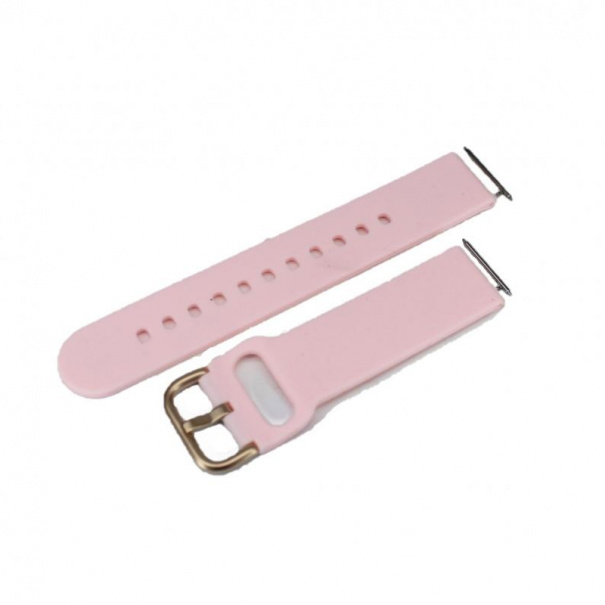 Купить Силиконовый ремешок для часов - 20 mm (Pink) (007626)