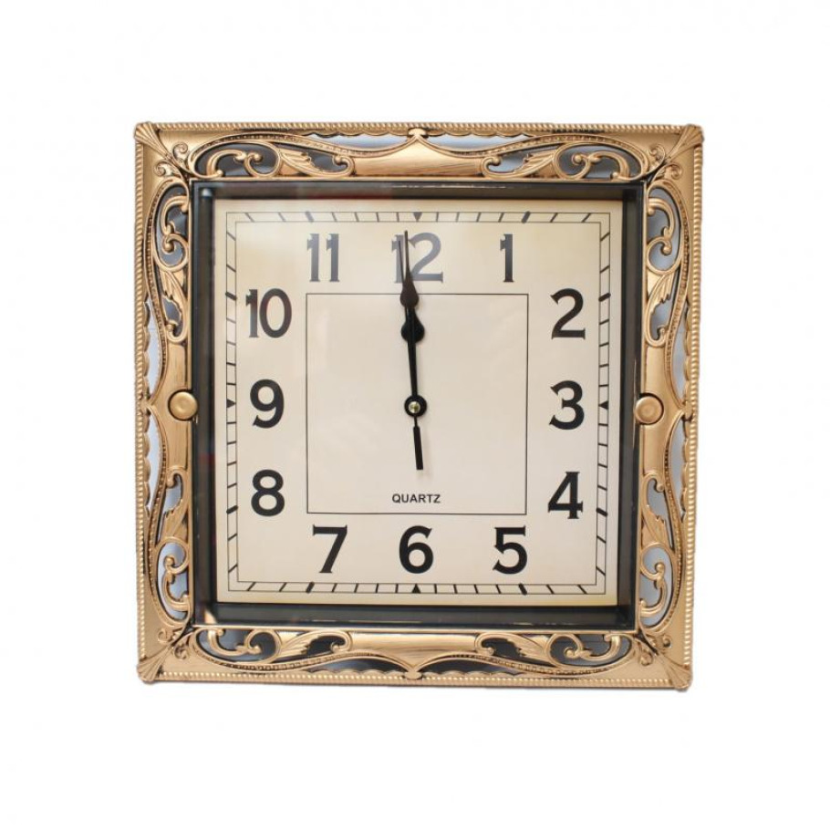 Купить Настенные часы 2034 (Golden) (007430), 29,5 * 29,5 см.