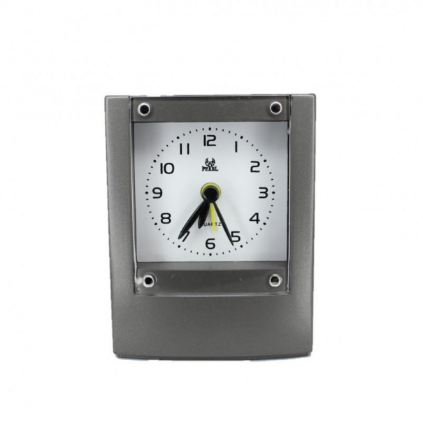Купить Кварцевий будильник Pearl Bi(Dark Grey)(007468), 9.5*7.5*3 см.