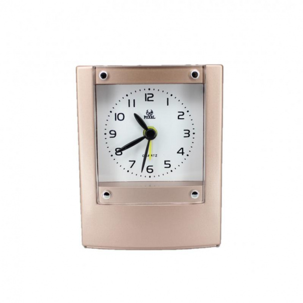 Купить Кварцовий будильник Pearl Bi (Pink) (007466), 9.5*7.5*3 см.