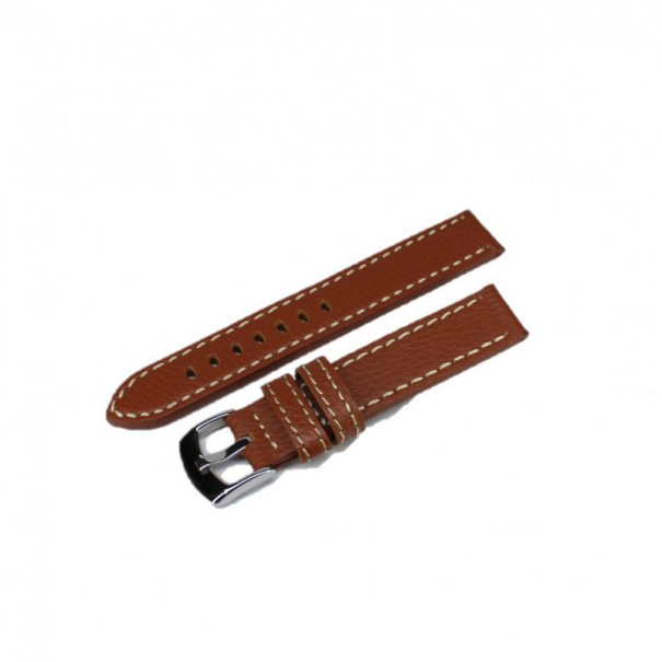 Купить Шкіряний ремінець для годинника W22 18 mm (White Brown) (007540)
