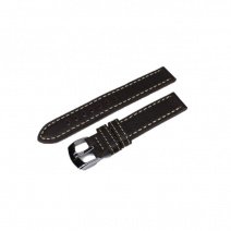 Шкіряний ремінець для годинника W22 18 mm (Dark Brown) (007539)