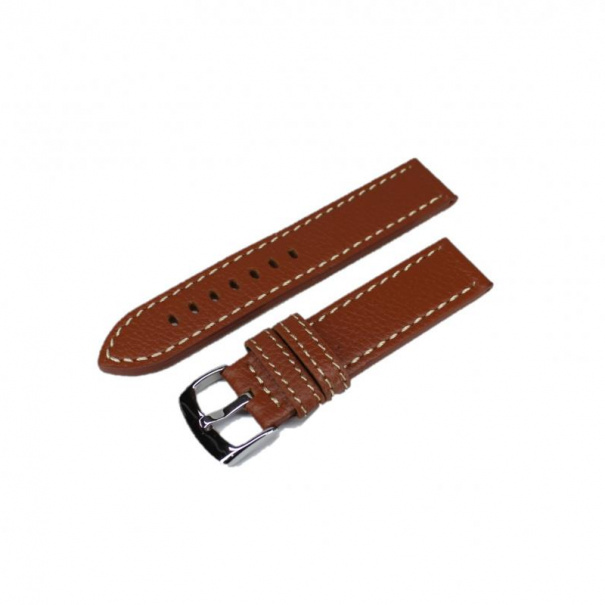Купить Кожаный ремешок для часов W22 22 mm (White Brown)(007537)