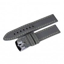 Шкіряний ремінець для годинника W22 22 mm (Gray) (007538)