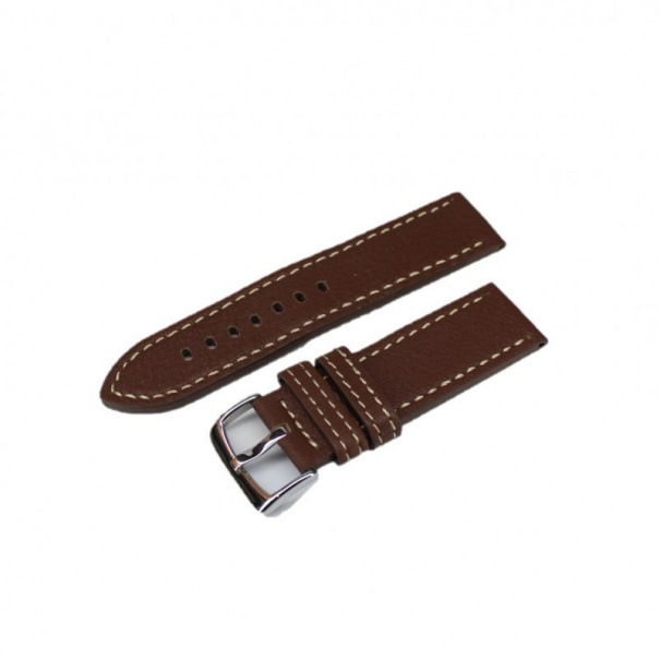 Купить Кожаный ремешок для часов W22 24 mm (Brown)(007545)