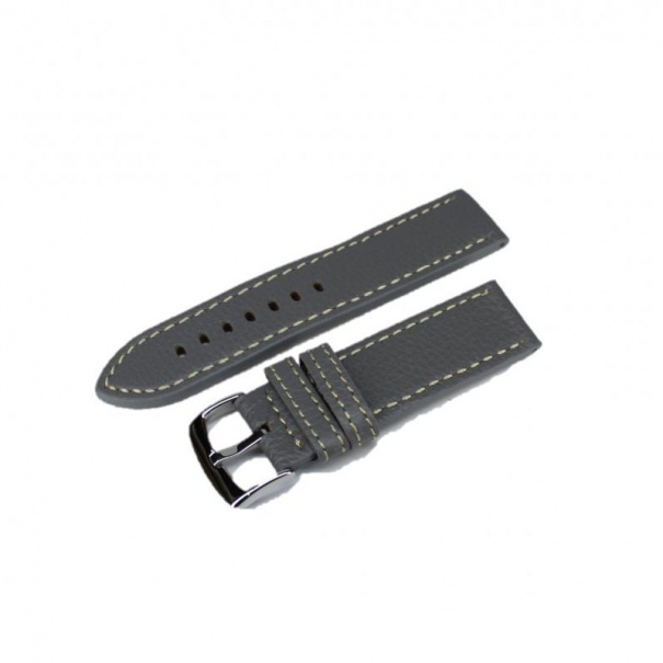Купить Кожаный ремешок для часов W22 24 mm (Gray)(007546)