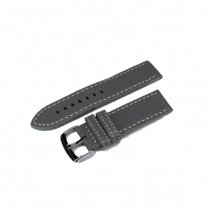 Шкіряний ремінець для годинника W22 24 mm (Gray) (007546)