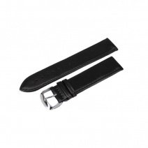 Шкіряний ремінець для годинника W44L 22 mm (Black) (007599)