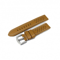 Кожаный ремешок  W20L 20 mm (Mustard White)(007533)