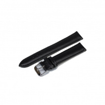 Кожаный ремешок для часов W02 18 mm (Black)(007534)