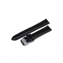 Шкіряний ремінець для годинника W02 18 mm (Black) (007534)