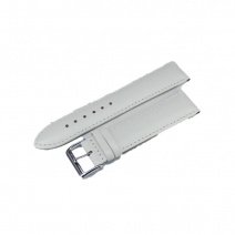 Шкіряний ремінець для годинника W05L 22 mm (White) (007562)