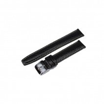Шкіряний ремінець для годин W04 18mm (Black) (007618)