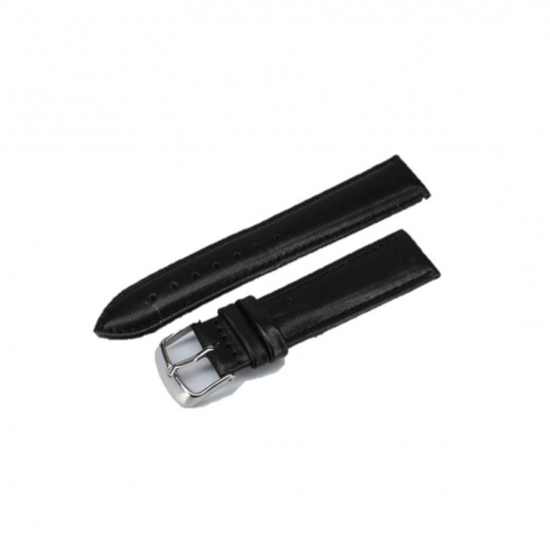 Купить Шкіряний ремінець для годинника W83N 20 mm (Black) (007615)