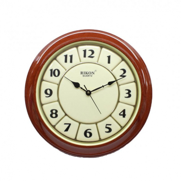 Купить Настенные часы Rikon RK-14 (Wood Lining Ivory)(007204), d-41 см.