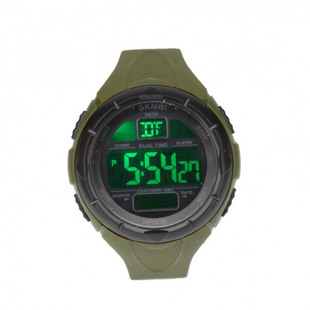 Купить Електронний годинник Skmei 1 656 (Khaki Black Khaki) (007789).