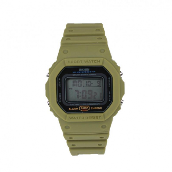 Купить Электронные часы Skmei 1628 (Khaks Khaki White)(007782)