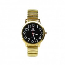 Чоловічі годинники на браслеті d-40 (Gold Black) (007745)