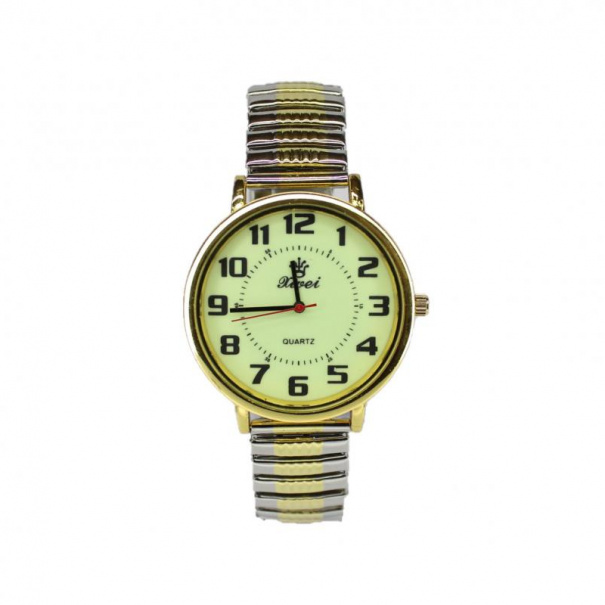 Купить Мужские часы на браслете d-40(GoldSilv Fosfor)(007750)