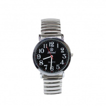 Мужские часы на браслете d-38(Silver Black)(007739)