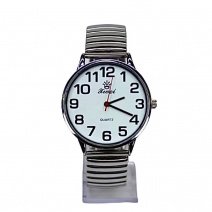 Чоловічі годинники на браслеті d-39 (Silver White) (007737)