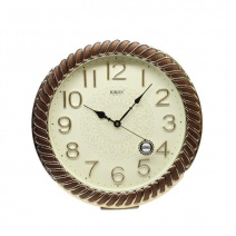 Настенные часы Rikon RK-38 (Brown Gold)(007692), d-40 см.