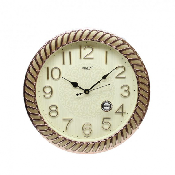 Купить Настінний годинник Rikon RK-38 (RoseGold Ivory) (007693), d-40 см.