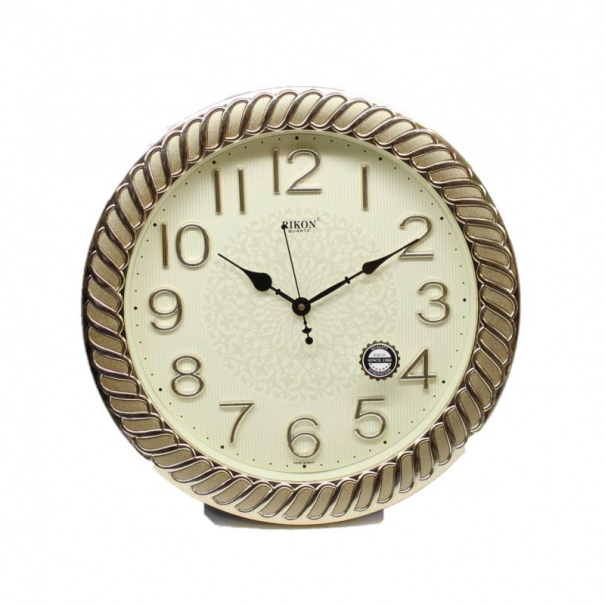 Купить Настінний годинник Rikon RK-38 (GoldSilGold Ivory) (007697), d-40 см.