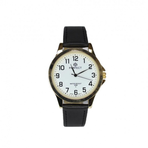 Купить Мужские часы Perfect 134 (Gold White Black)(007869)