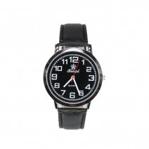 Чоловічий годинник на ремені d-38 05(Silver Black Black)(007900)