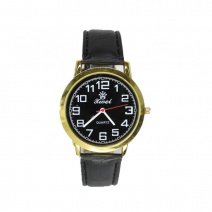 Чоловіч годинник на ремені d-38 05 (Gold Black Black) (007902)